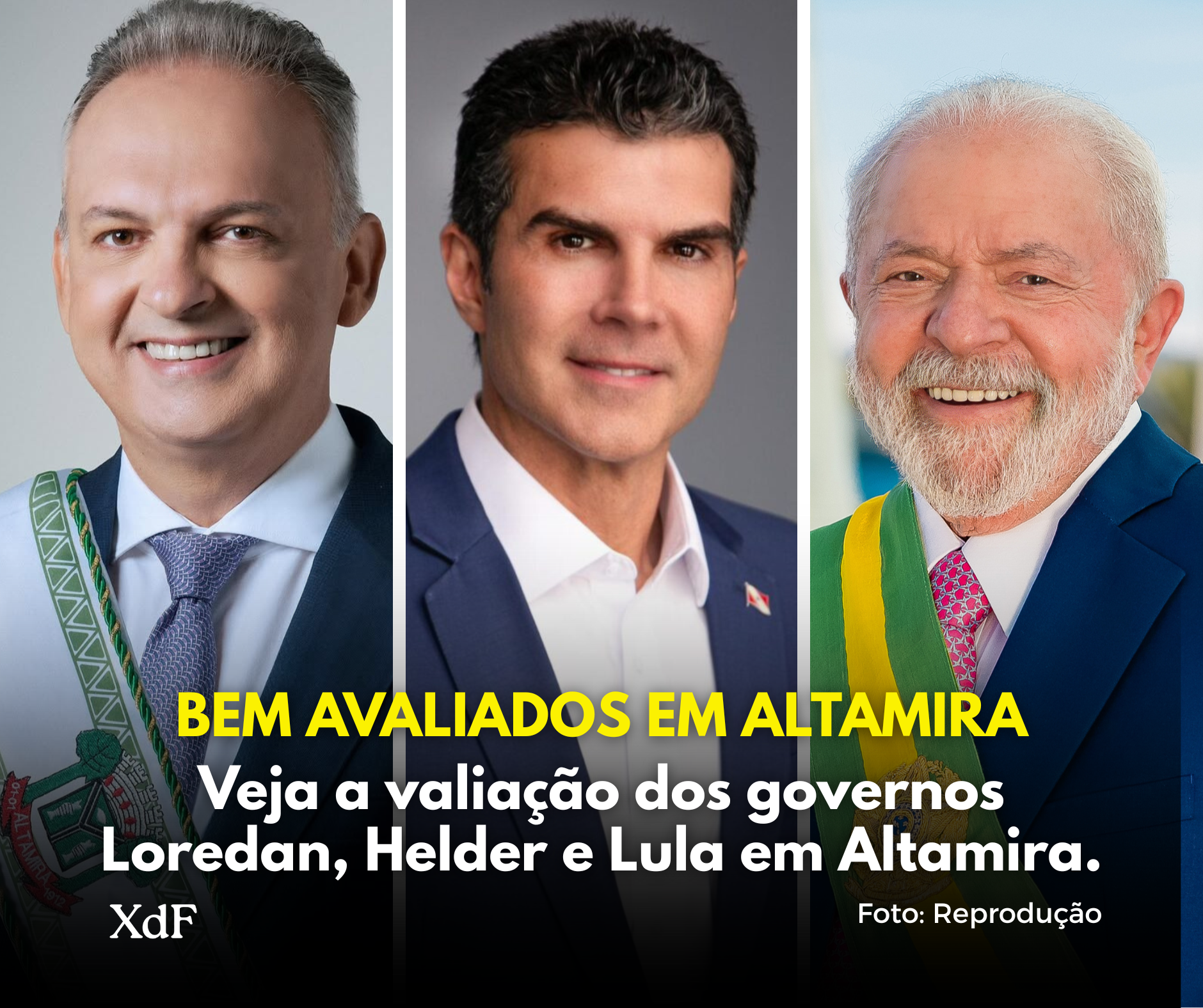 Veja como Altamira avalia os governos Loredan, Helder e Lula